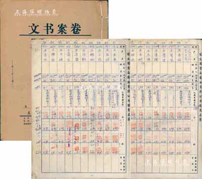 1958年上海冠生园食品总厂（原冠生园食品股份有限公司）股东名簿1册，内有股东之户名、住址、认股数（新、旧）、已缴股数等详细，内容丰富，且不失为研究冠生园股票之重要历史佐证；保存甚佳，敬请预览（注：冠生园由冼冠生所创立，是一家有着近百年历史的中华民族名牌老字号企业，也是中国食品工业二十大杰出企业之一，拥有“冠生园”和“大白兔”两大驰名商标。）