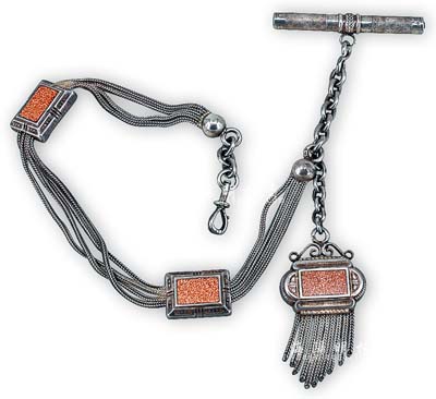 民国时期银质“怀表链”1件，制作精良，保存甚佳，敬请预览