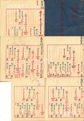 民国卅六年附卅七年（1947-48年）《先施公司·各埠先施来往部》（即账本）1册，内中有先施保险沪局、先施化妆厂、先施人寿公司、上海先施保险公司沪局来往等诸多账目之记录，内容颇为详尽；此乃研究先施公司及先施保险之重要历史实证，保存甚佳，敬请预览和重视