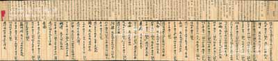 清代丁未年（1907年）《新泰厚各庄人名识》1册，由桂廷记执有，内中密密麻麻记录了“新泰厚”平遥总号、山西各分号及京都、天津、济南、上海、福州、厦门、广东、汉口、江西、长沙、成都、重庆、西安、汴梁、周口、沙市、湘潭、香港、苏州等全国各地分号之地址、各地银两平色计算等详情，极富史料价值；新泰厚乃山西十大票号之一，历史意义厚重，此小册当属票号内部经理所专用，尤为值得珍视和推重；保存