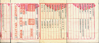 民国二十一年（1932年）《（大德堂）所有卷宗账本表底图据印章器具等项各造一览表》1册，此大德堂乃前总统黎元洪之堂号，内中记录其田产、各式账本之明细，各种用途印章之样式，及黎公馆家具清册等，内容颇为丰富；源于黎元洪家族之遗存，保存较佳，敬请预览