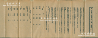 北洋政府《整理金融短期公债第四次还本抽签...